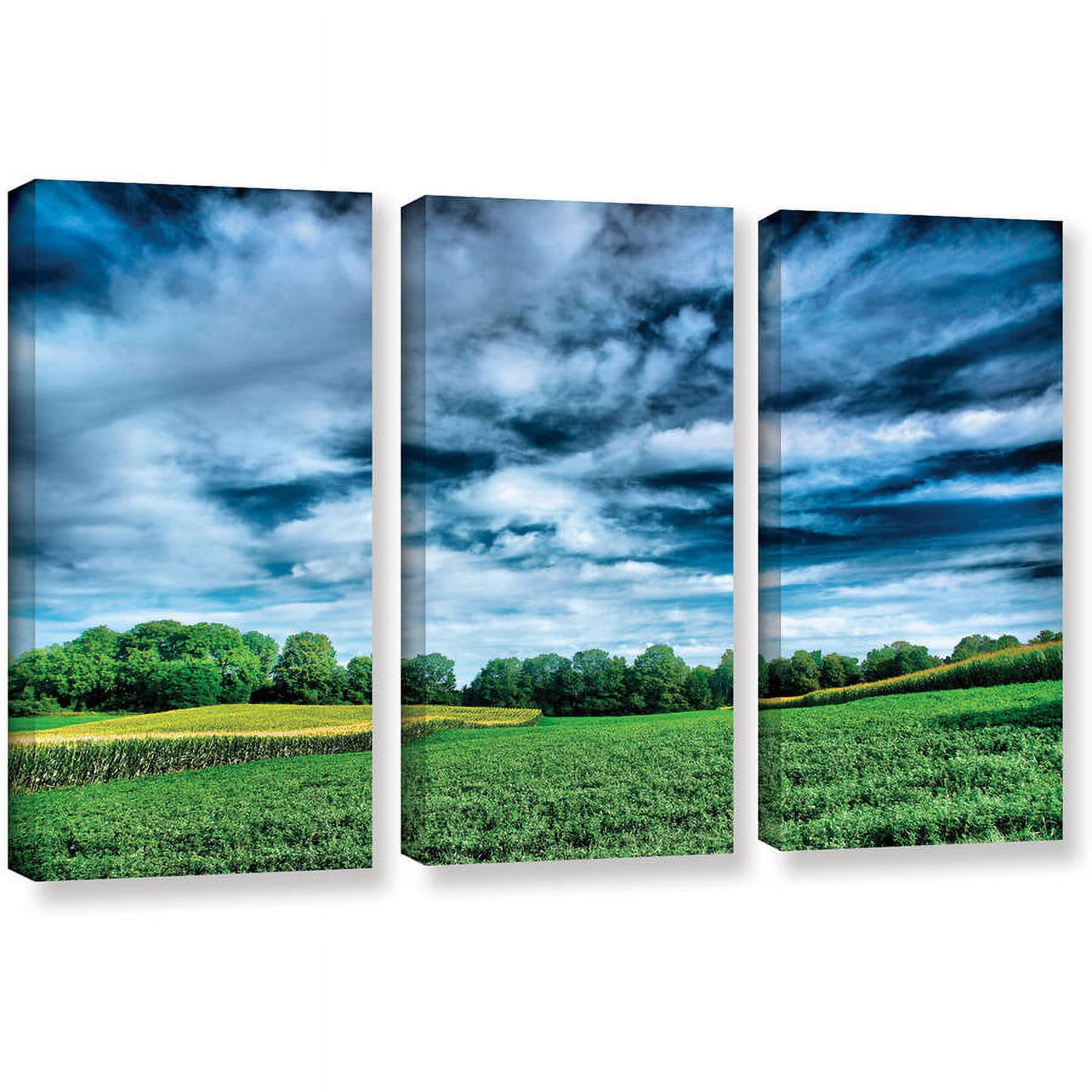 ArtWall Steve Ainsworth "Field Of Dreams" 3-Piece Gallery-wrapped Canvas Set