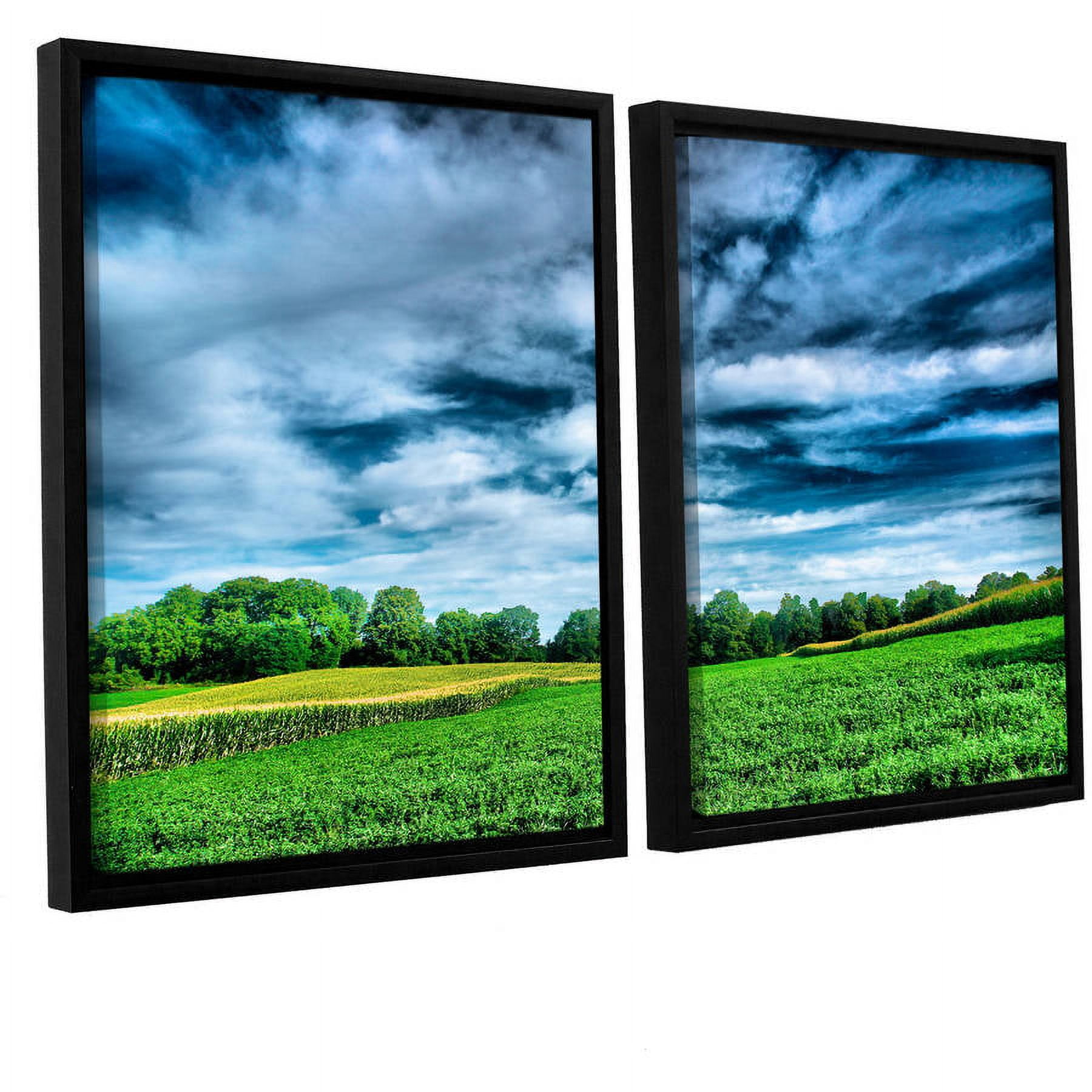 Field of Dreams 2-Piece Black Framed Canvas Set