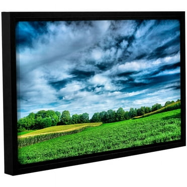 ArtWall Steve Ainsworth "Field of Dreams" Gallery-Wrapped Floater-Framed Canvas