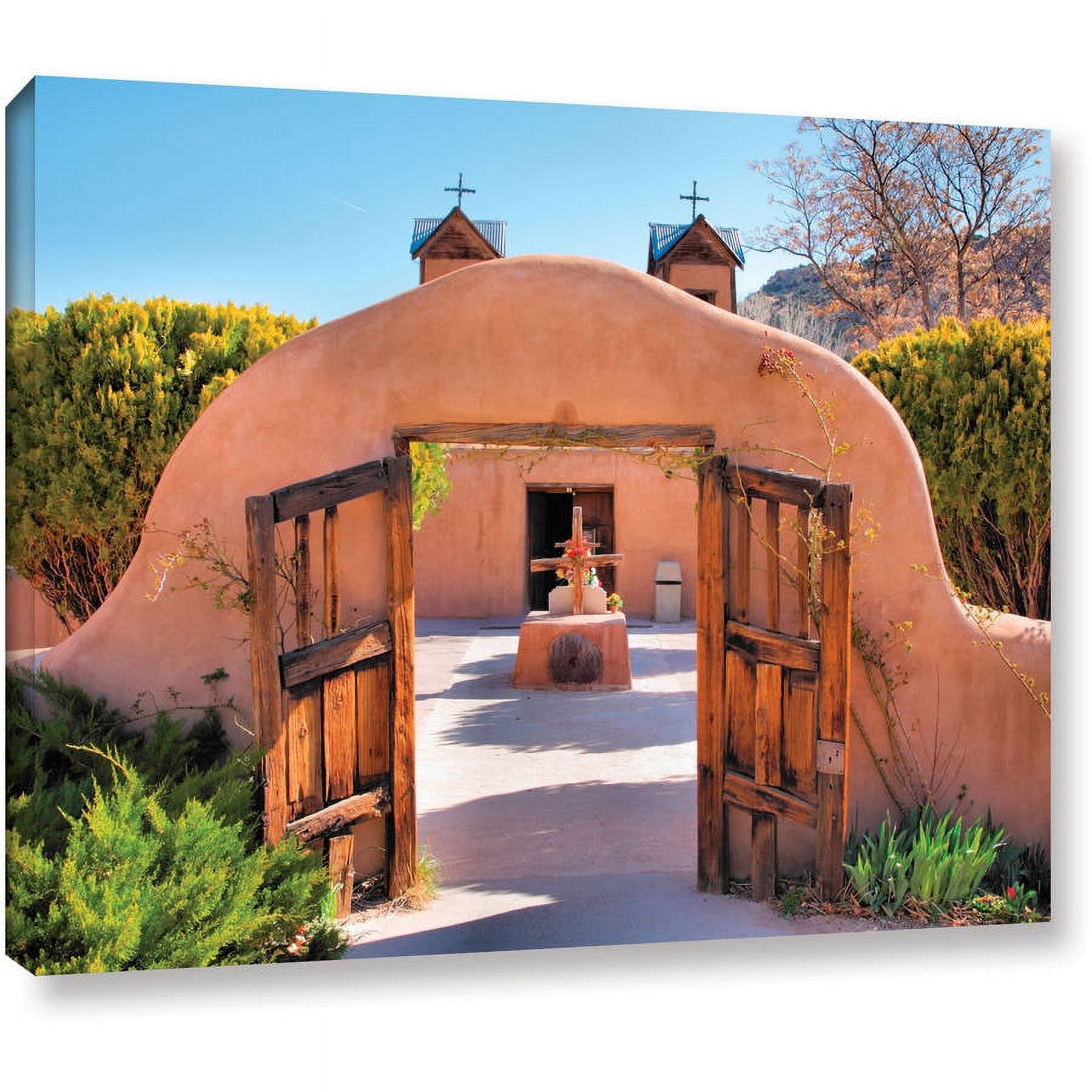 ArtWall Steve Ainsworth "Gate to Chimayo" Gallery-wrapped Canvas