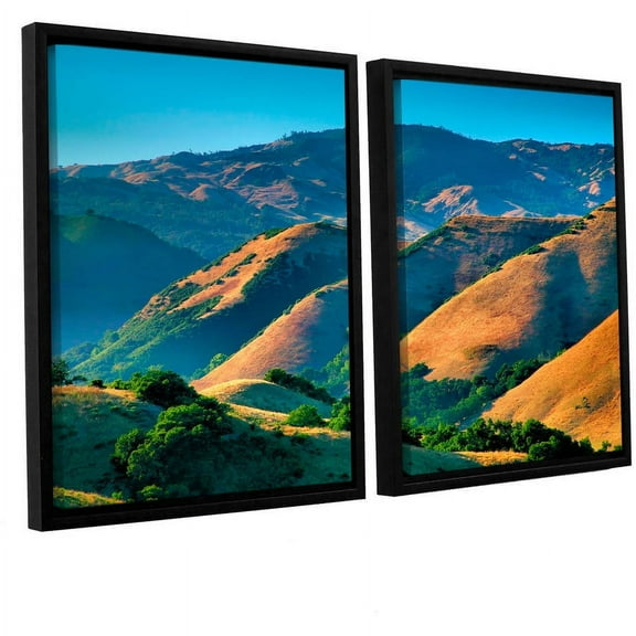 ArtWall Steve Ainsworth "Golden Hills" 2-Piece Floater Framed Canvas Set