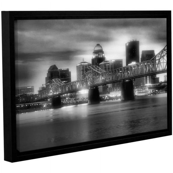 ArtWall Steve Ainsworth "Gritty City" Gallery-Wrapped Floater-Framed Canvas