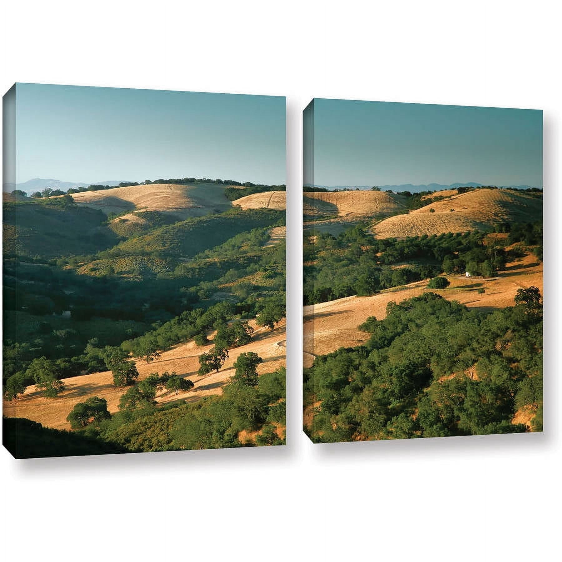 ArtWall Steve Ainsworth "Hills of California" 2-Piece Gallery-Wrapped Canvas Set
