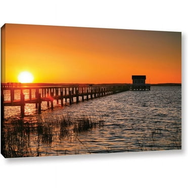 ArtWall Steve Ainsworth "House at the End of the Pier" Gallery-Wrapped Canvas