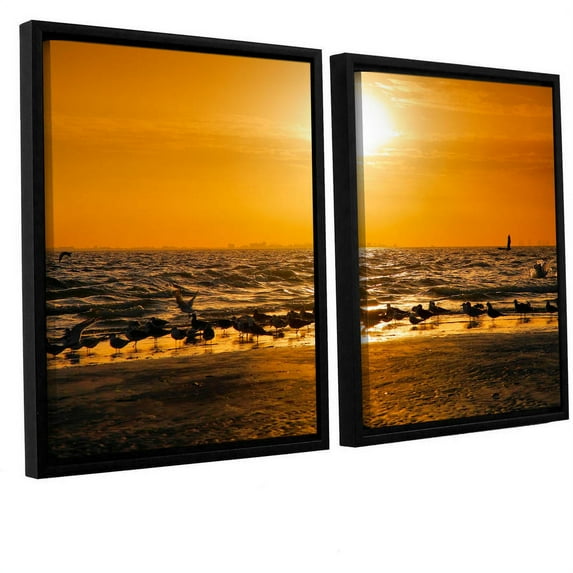 ArtWall Steve Ainsworth "In For the Landing" 2-Piece Floater Framed Canvas Set