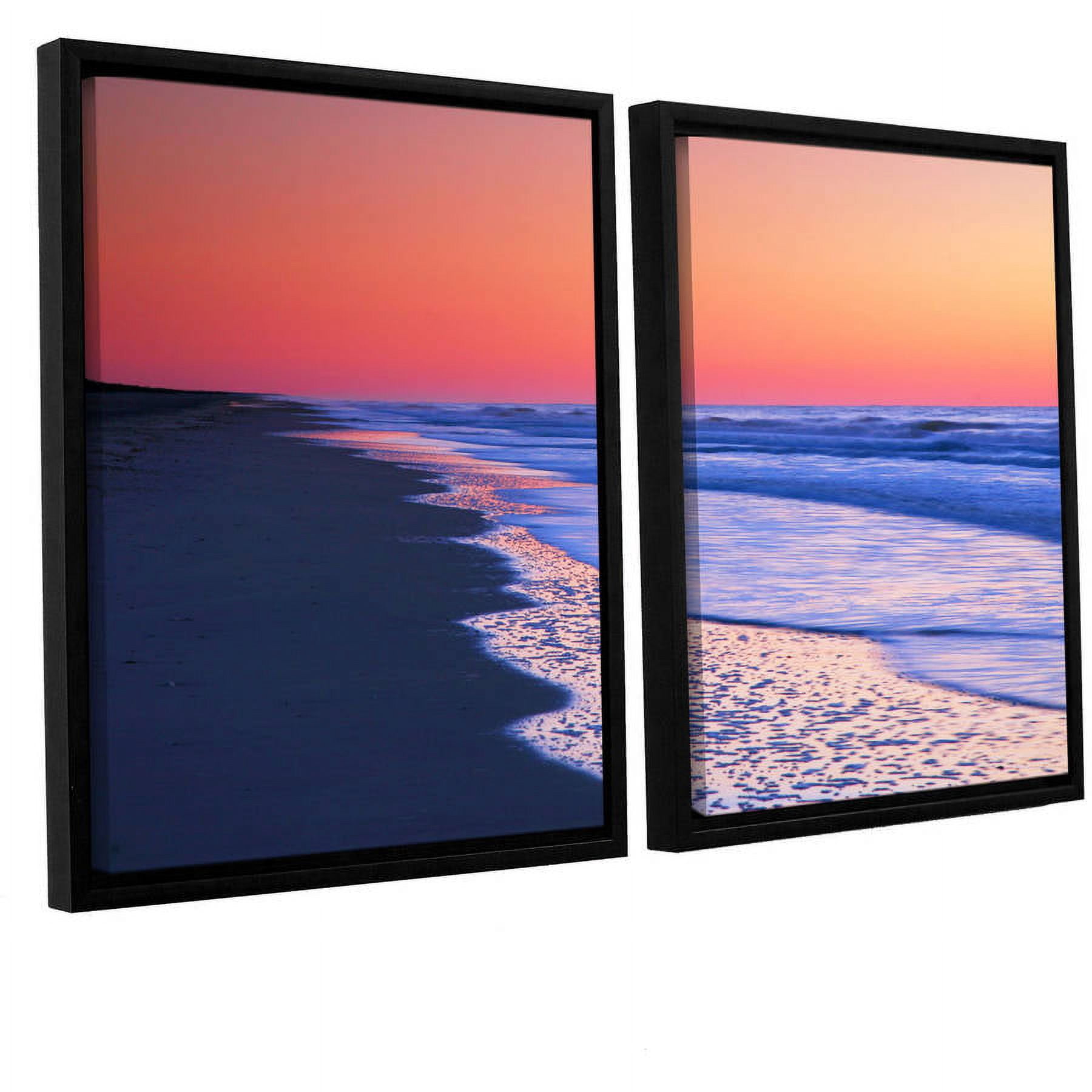 ArtWall Steve Ainsworth "Lavender Sea I" 2-Piece Floater Framed Canvas Set