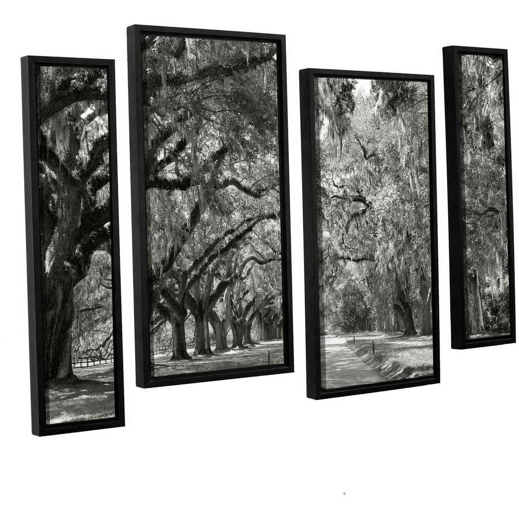 ArtWall Steve Ainsworth "Live Oak Avenue" 4-Piece Floater Framed Canvas Staggered Set