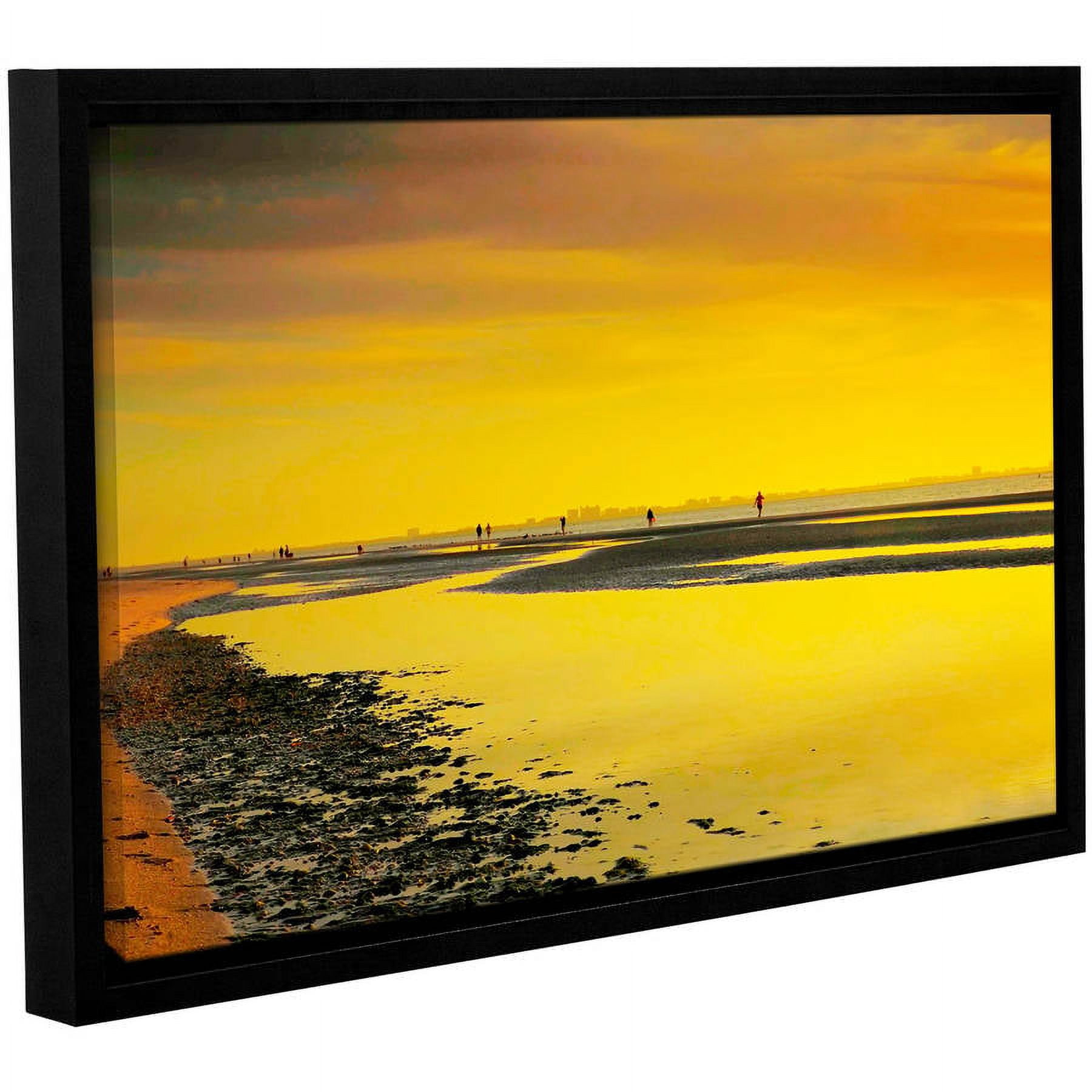 ArtWall Steve Ainsworth "Mellow Yellow Morning" Gallery-Wrapped Floater-Framed Canvas