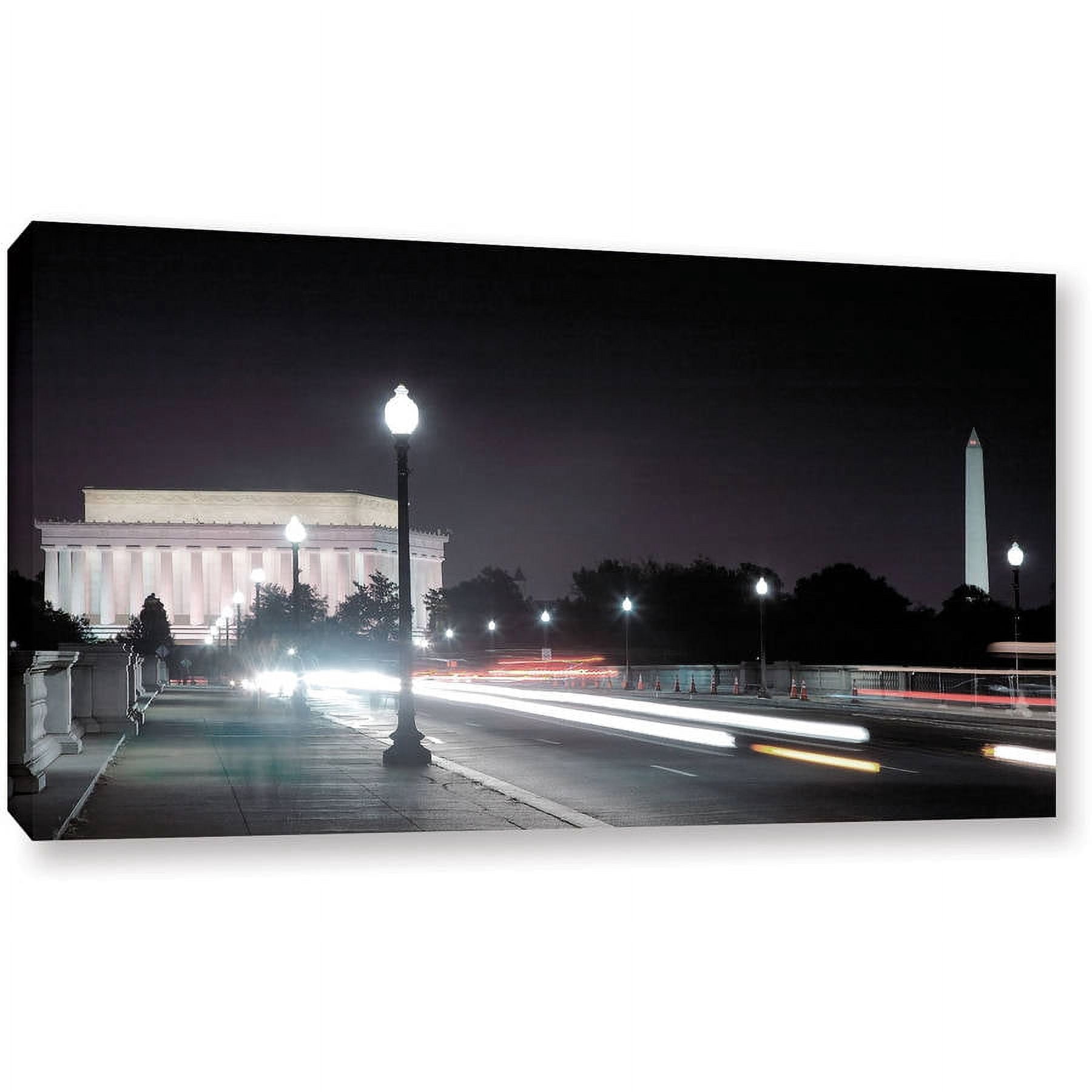 ArtWall Steve Ainsworth "Memorial Bridge at Night" Gallery-Wrapped Canvas
