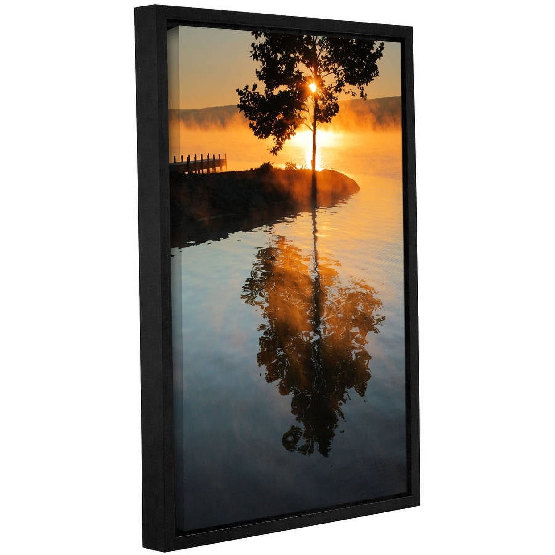 ArtWall Steve Ainsworth "Mists on Fire" Gallery-Wrapped Floater-Framed Canvas