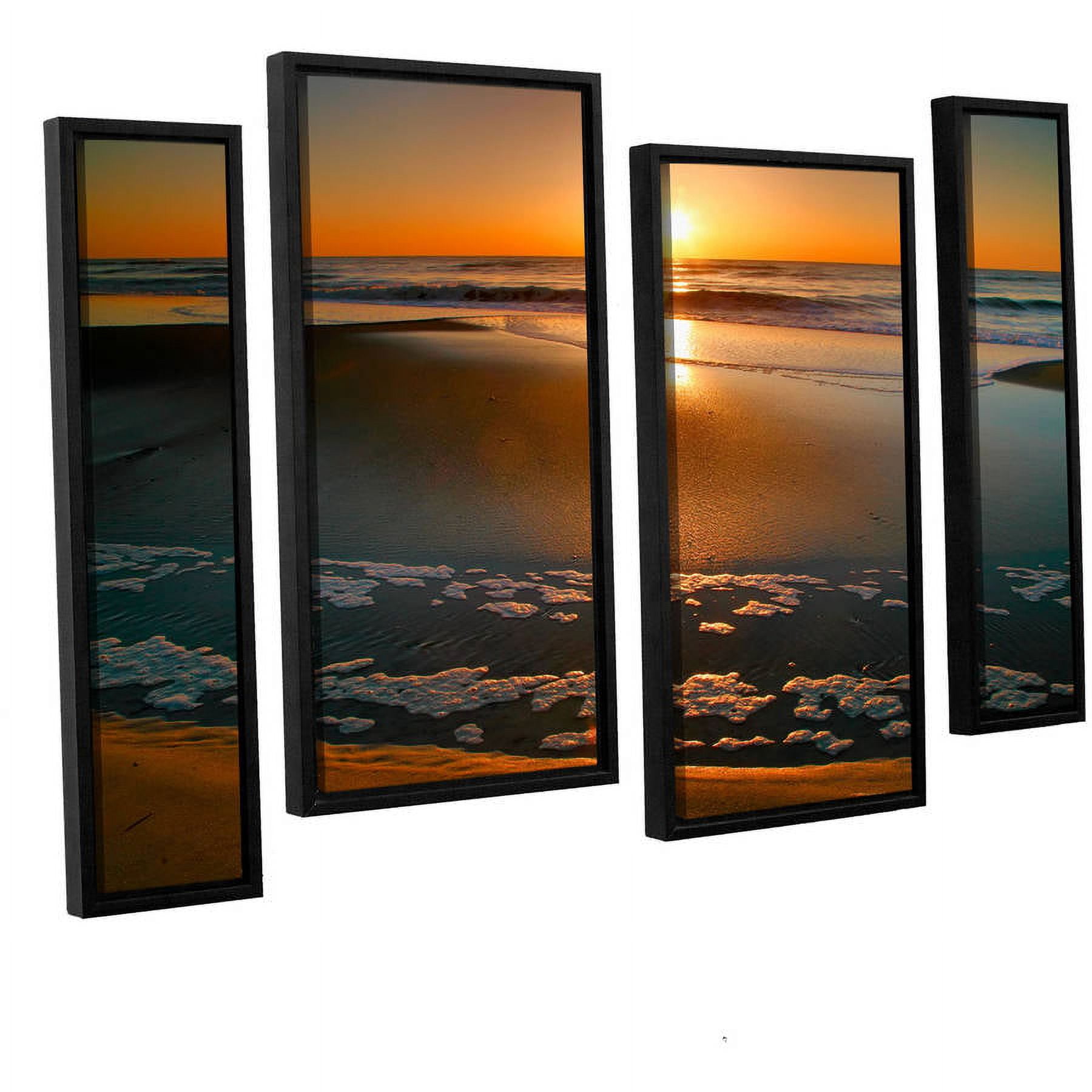 ArtWall Steve Ainsworth "Morning Has Broken" 4-Piece Floater Framed Canvas Staggered Set