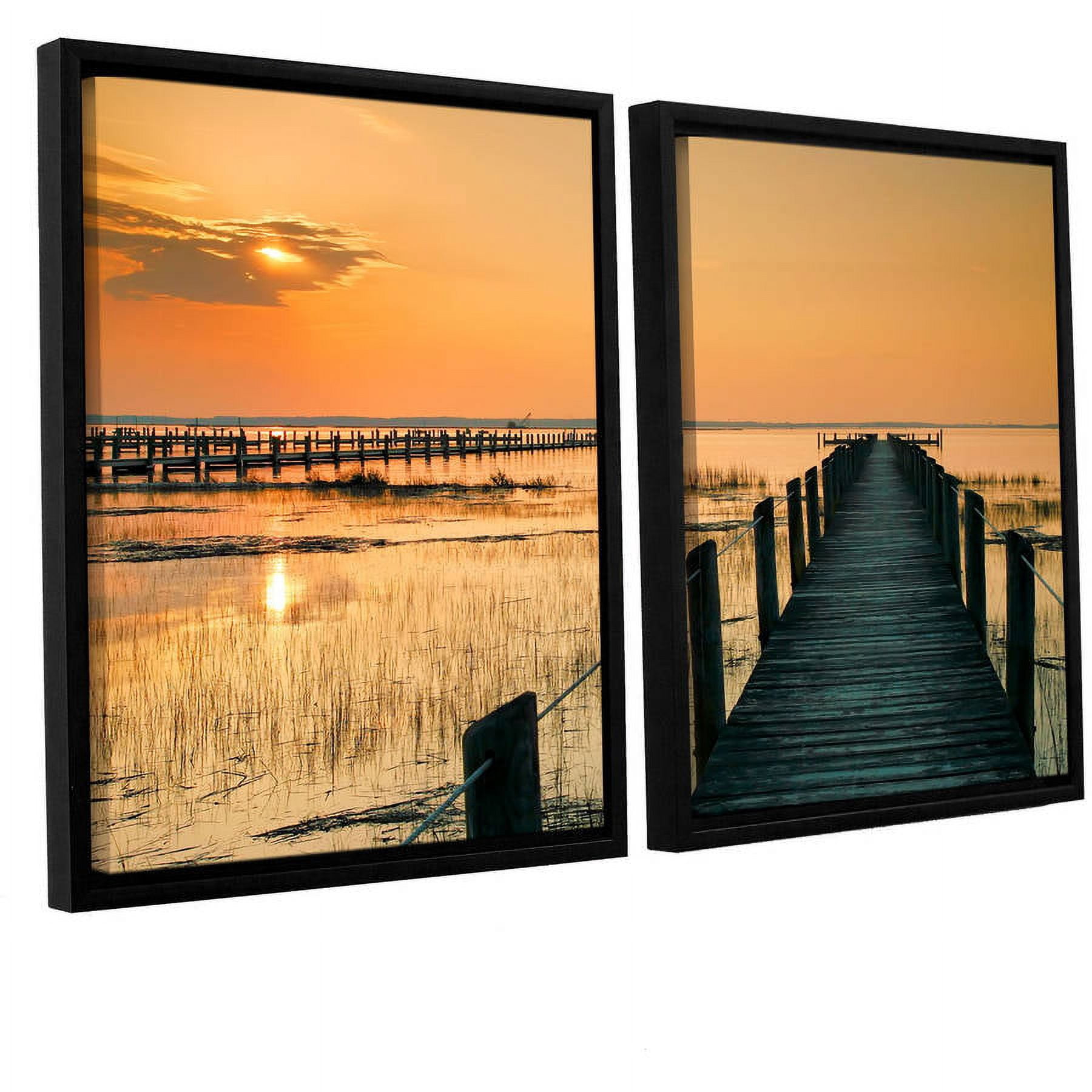 ArtWall Steve Ainsworth "Quiet Time" 2-Piece Floater Framed Canvas Set