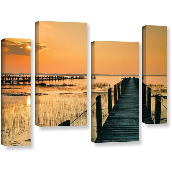 ArtWall Steve Ainsworth "Quiet Time" 4-Piece Gallery-Wrapped Canvas Staggered Set