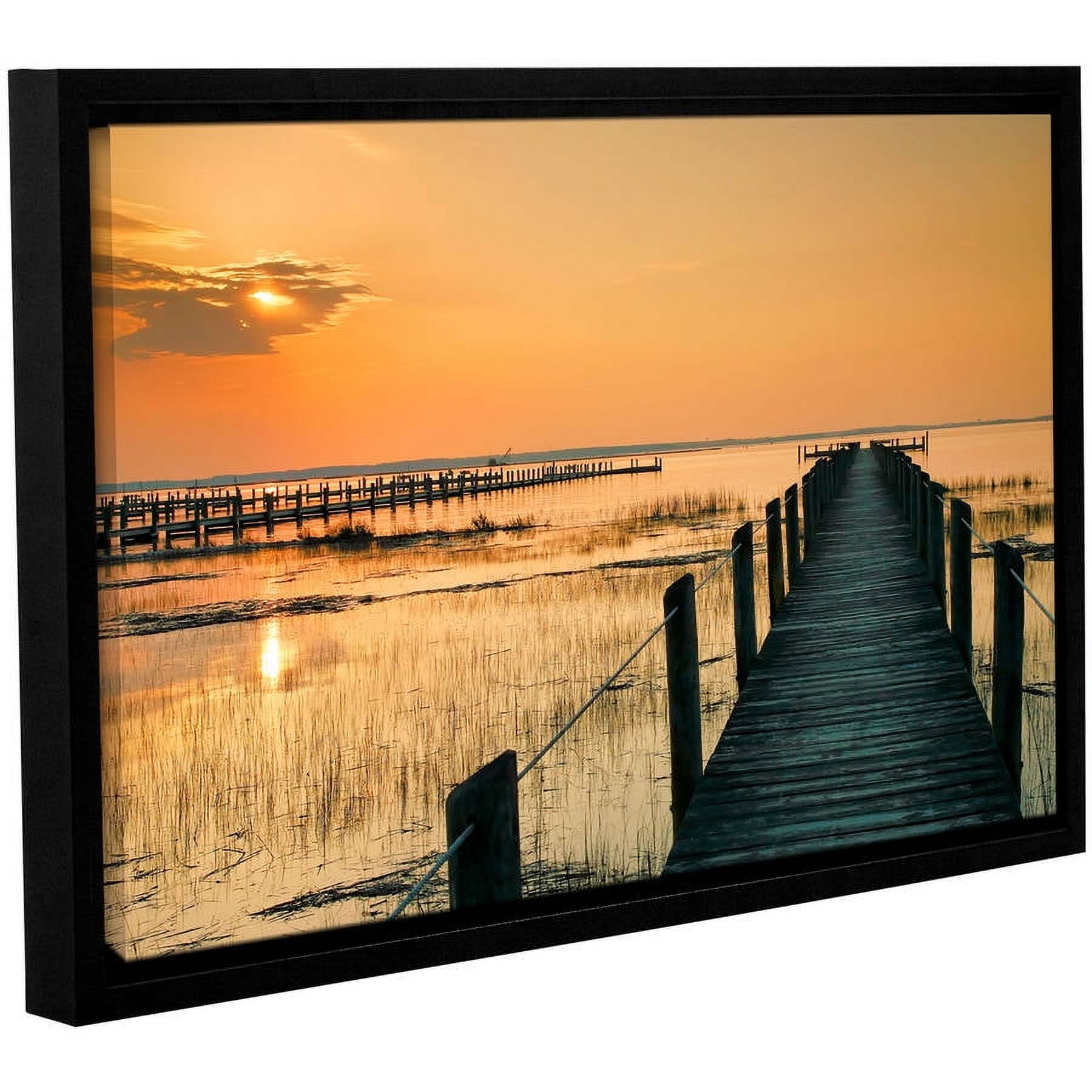 ArtWall Steve Ainsworth "Quiet Time" Gallery-Wrapped Floater-Framed Canvas