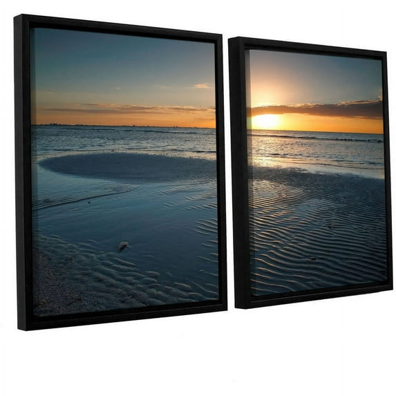 ArtWall Steve Ainsworth "Sanibel Sunrise II" 2-Piece Floater Framed Canvas Set