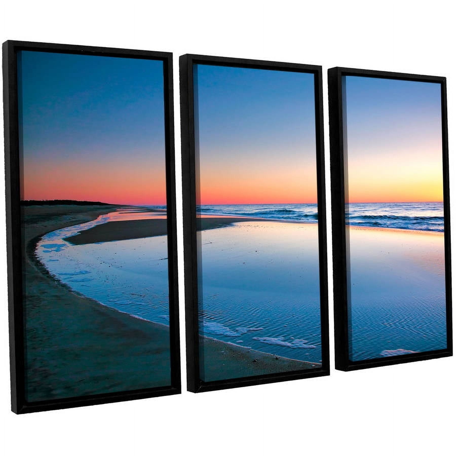 ArtWall Steve Ainsworth "Sea And Surf" 3-Piece Floater-framed Canvas Set