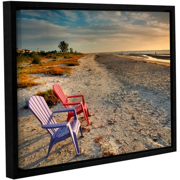 ArtWall Steve Ainsworth "Sitting Pretty" Gallery-Wrapped Floater-Framed Canvas