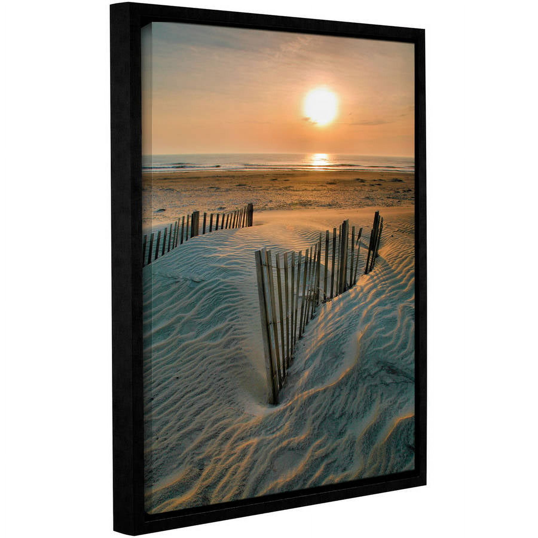 ArtWall Steve Ainsworth "Sunrise Over Hatteras" Gallery-Wrapped Floater-Framed Canvas