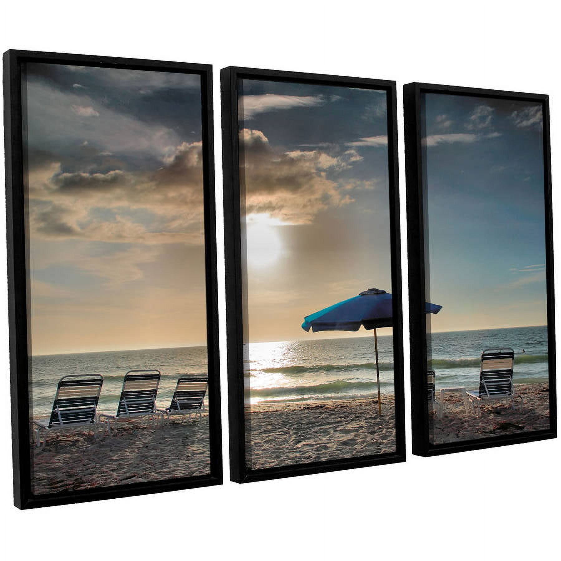 ArtWall Steve Ainsworth "Tropical Ease" 3-Piece Floater-framed Canvas Set
