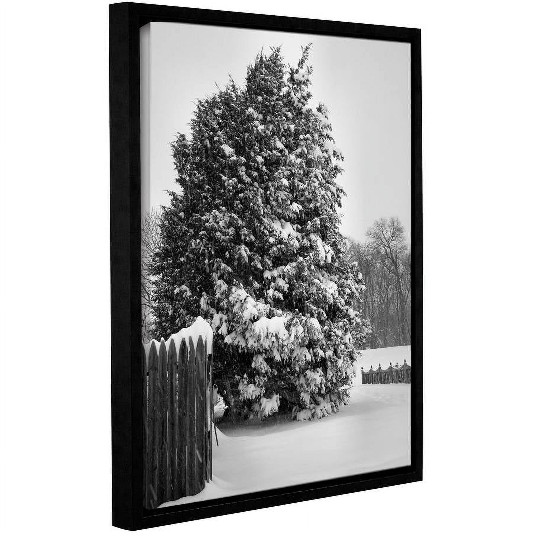 ArtWall Steve Ainsworth "Winter's Silence" Gallery-Wrapped Floater-Framed Canvas
