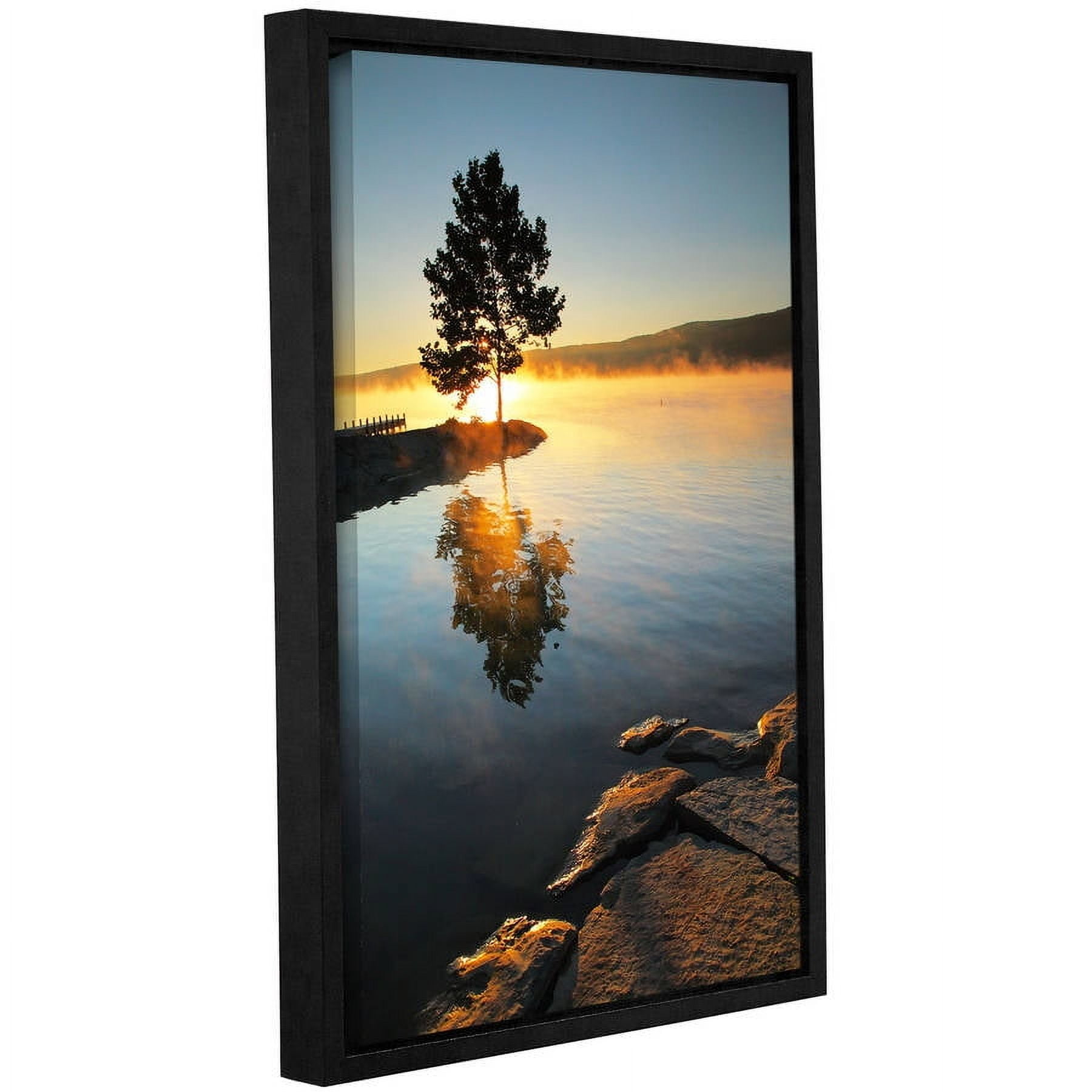 ArtWall Steve Ainsworth "Witness to the Dawn" Gallery-Wrapped Floater-Framed Canvas