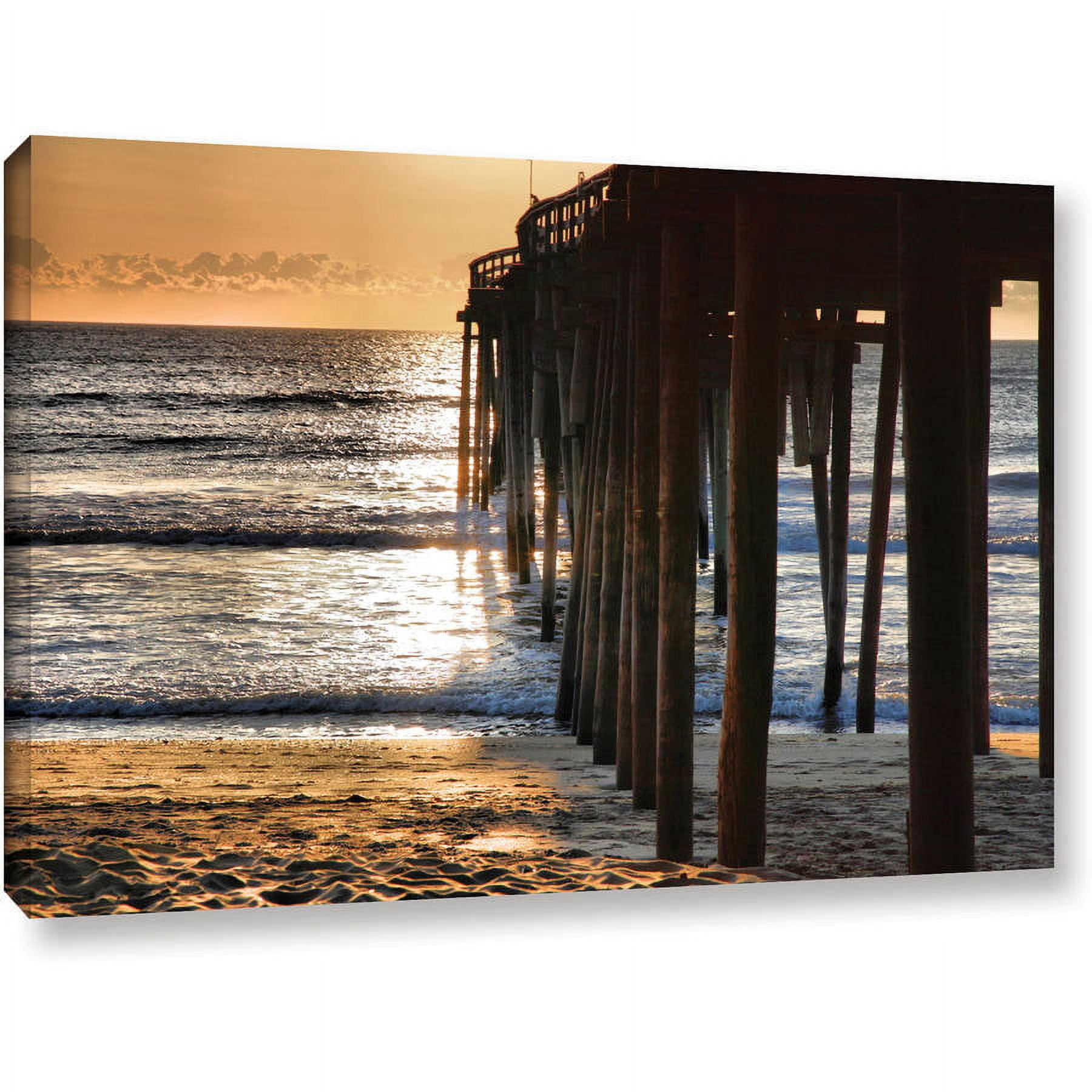 ArtWall Steven Ainsworth "Fishing Pier" Gallery-Wrapped Canvas