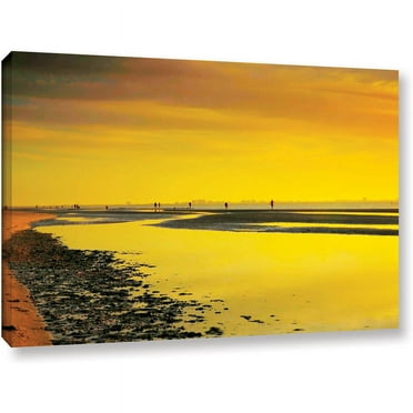 ArtWall Steven Ainsworth "Mellow Yellow Morning" Gallery-Wrapped Canvas