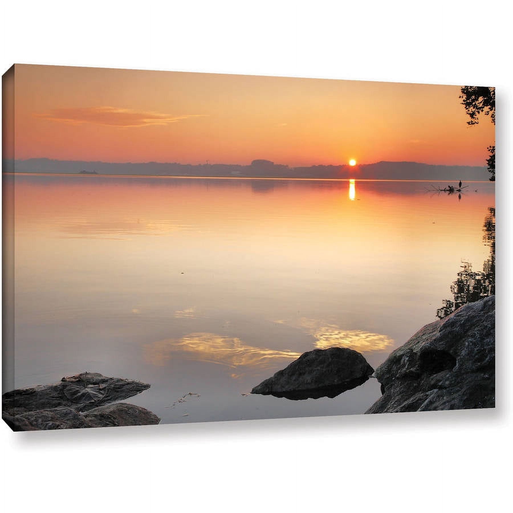 ArtWall Steven Ainsworth "Potomac Sunrise" Gallery-Wrapped Canvas
