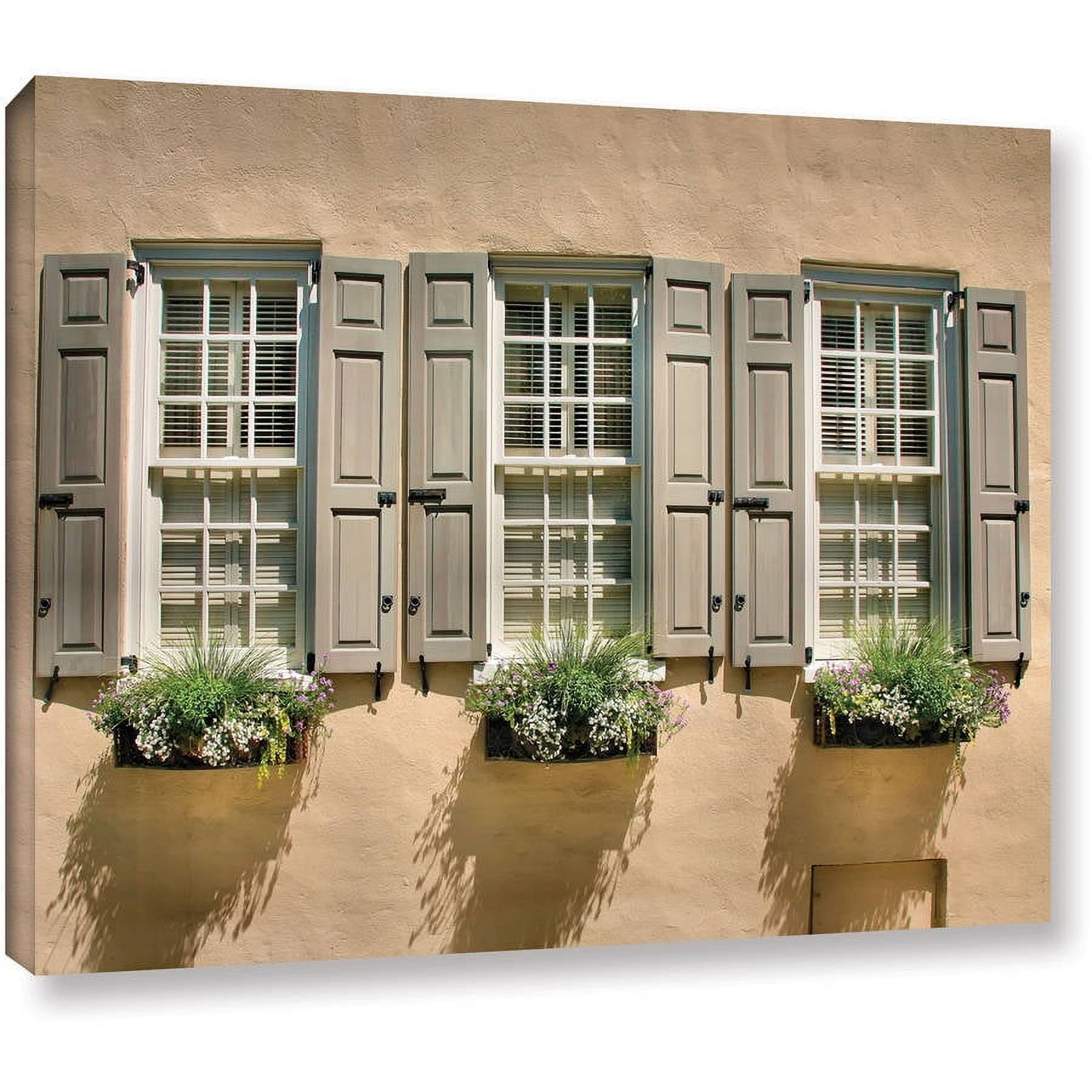 ArtWall Steven Ainsworth "Windows of Old Charleston" Gallery-wrapped Canvas