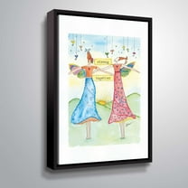 ArtWall Strong together, Gallery Wrapped Floater-framed Canvas by Lorri Hanna