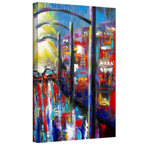 ArtWall Susi Franco "8 O'Clock Street Lights" Gallery-wrapped Canvas