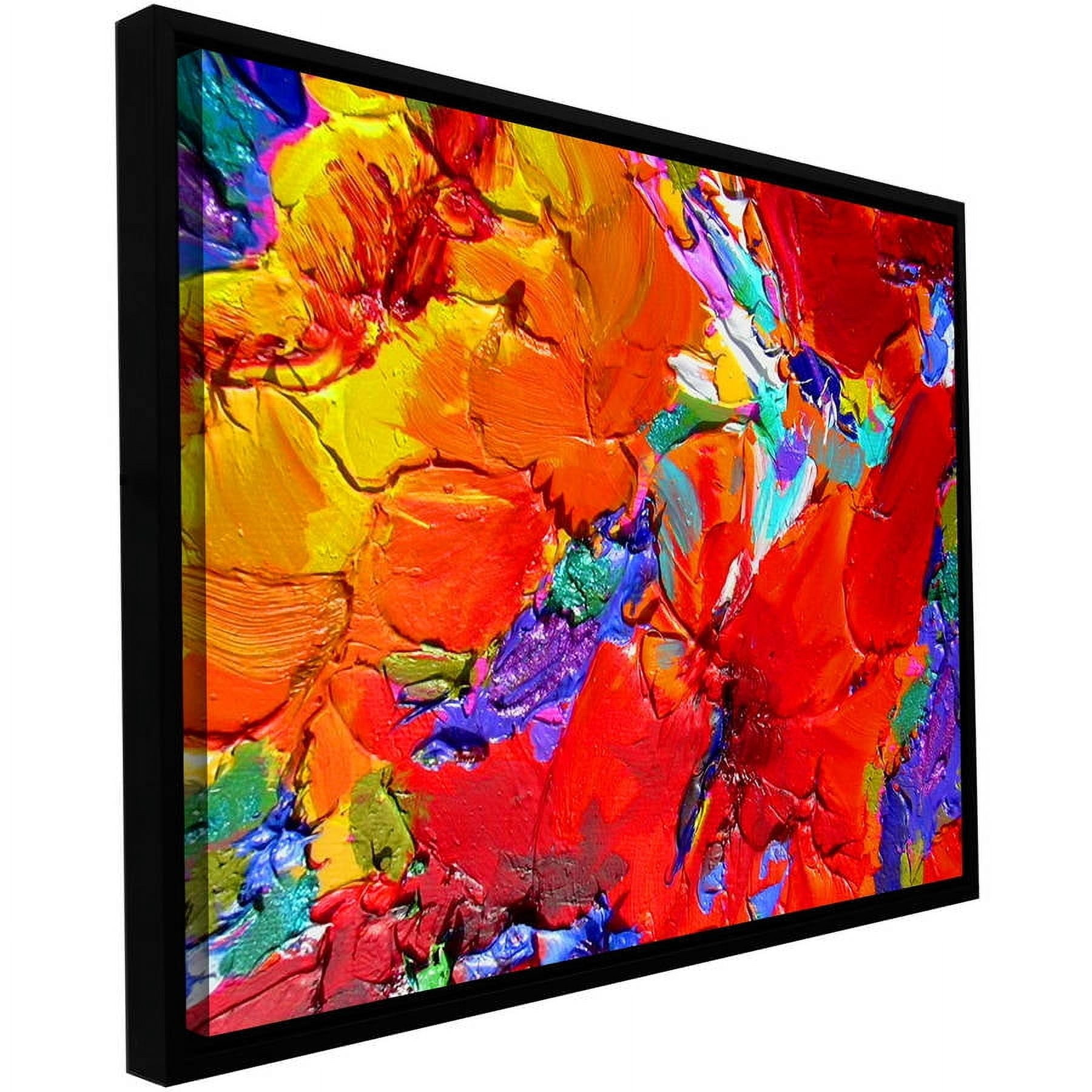 ArtWall Susi Franco 'Charlits Floral' Floater Framed Gallery-Wrapped Canvas Artwork, 14 by 18-Inch, Holds 12.5 by 16.5-Inch Image