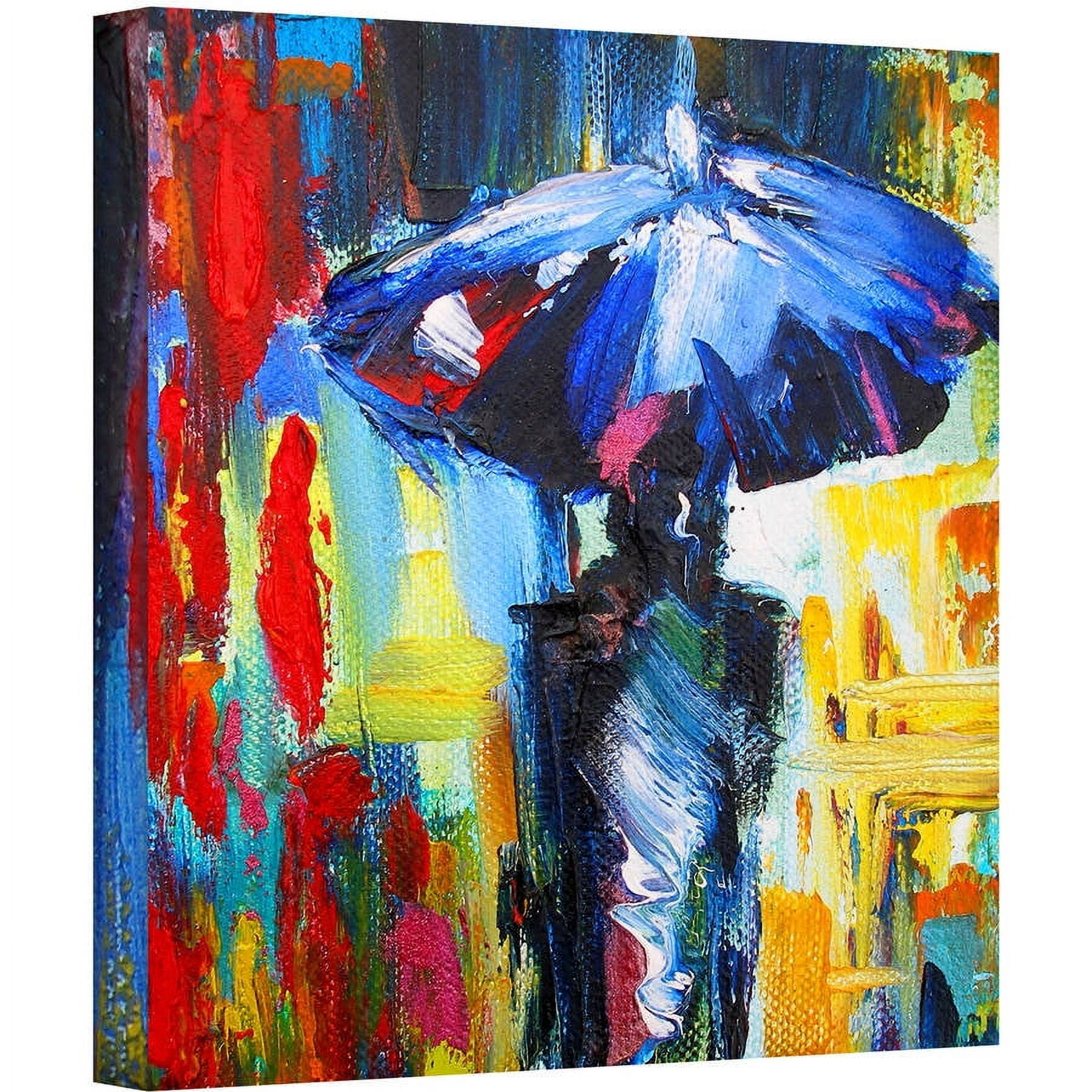 ArtWall Susi Franco "Downtown Stroll" Gallery-wrapped Canvas