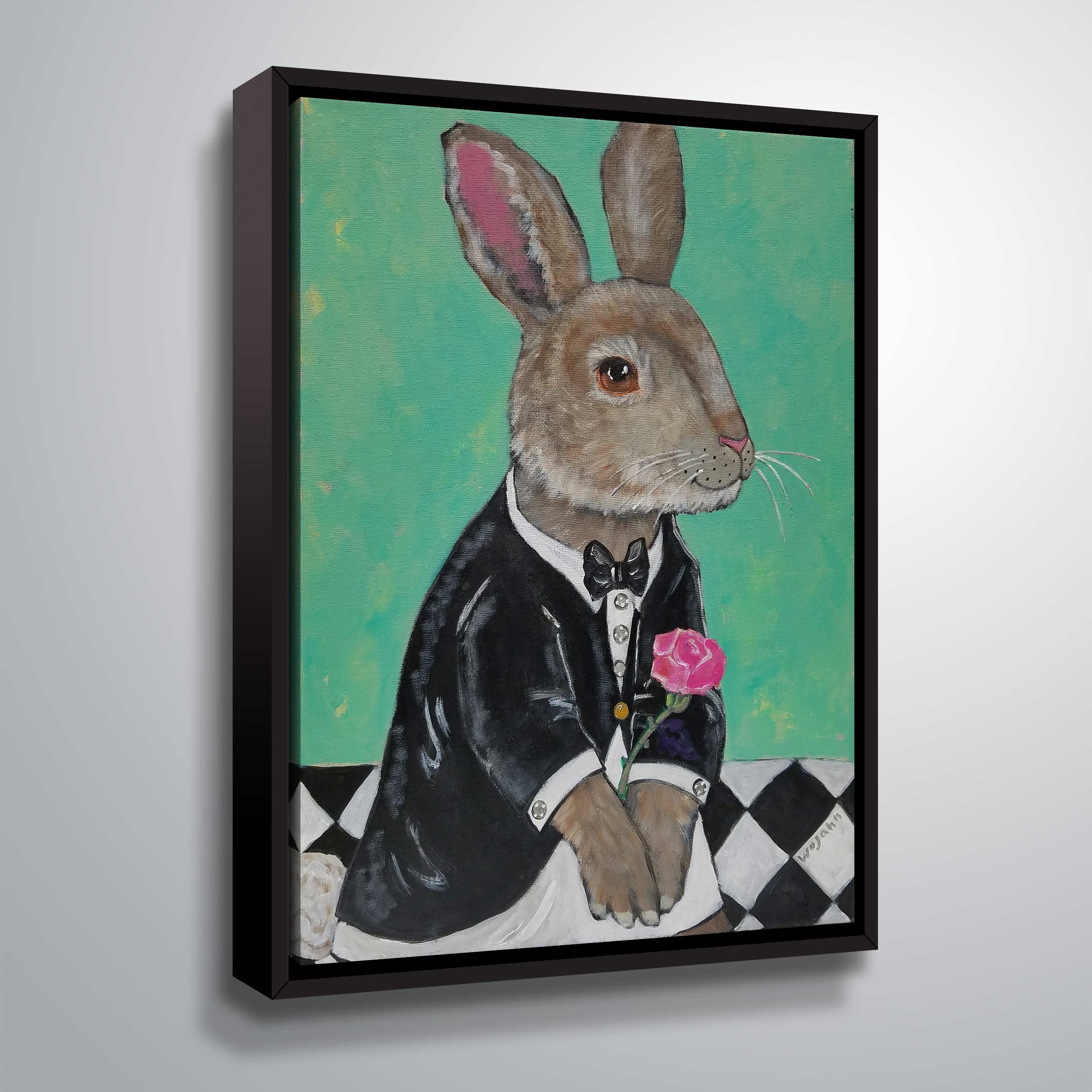 ArtWall The Bachelor, Gallery Wrapped Floater-framed Canvas by Holly Wojahn