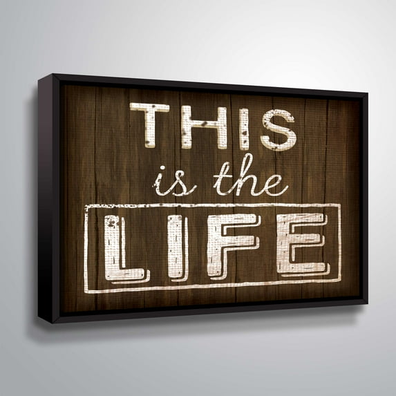 ArtWall This is the Life, Gallery Wrapped Floater-framed Canvas by Jennifer Pugh
