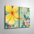 thumbnail image 1 of ArtWall Tropical Flower, 2 Piece Gallery Wrapped Canvas Set by Jennifer Peck, 1 of 3