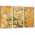 thumbnail image 1 of ArtWall Vincent Van Gogh "3-Piece Almond Blossom-Interpretation In Marigold Orange" Gallery-Wrapped Canvas, 1 of 1