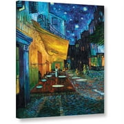ArtWall Vincent van Gogh "Cafe Terrace at Night" Wrapped Canvas