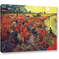 ArtWall Vincent van Gogh "Red Vineyard at Arles" Wrapped Canvas