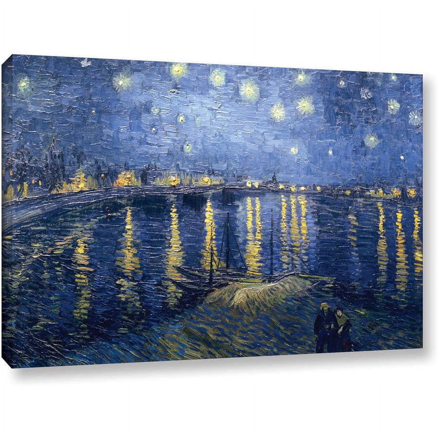 ArtWall Vincent van Gogh "Starry Night Over the Rhone" Gallery-wrapped Canvas