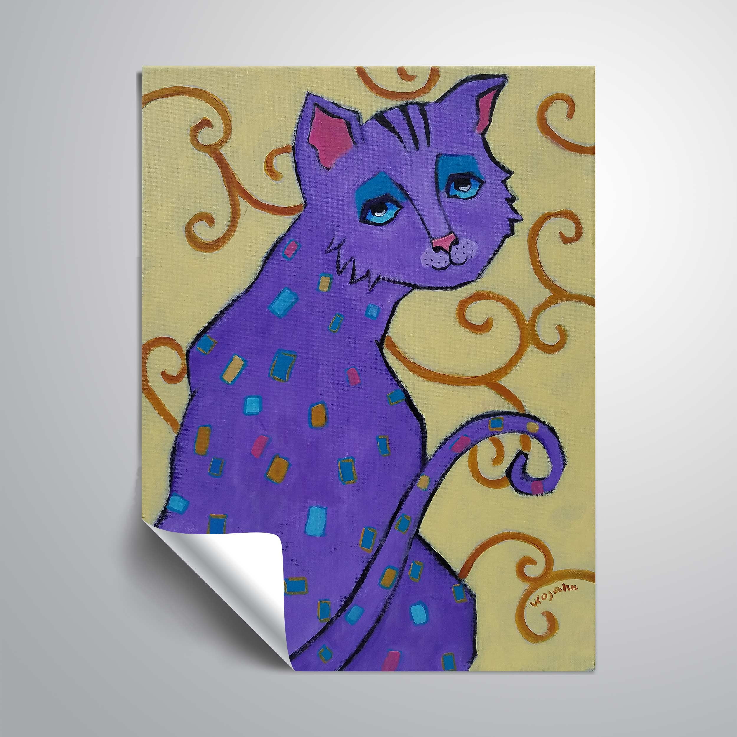 ArtWall Violet, Removable Wall Art Mural by Holly Wojahn