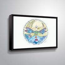 ArtWall Vision Mandala, Gallery Wrapped Floater-framed Canvas by Lorri Hanna