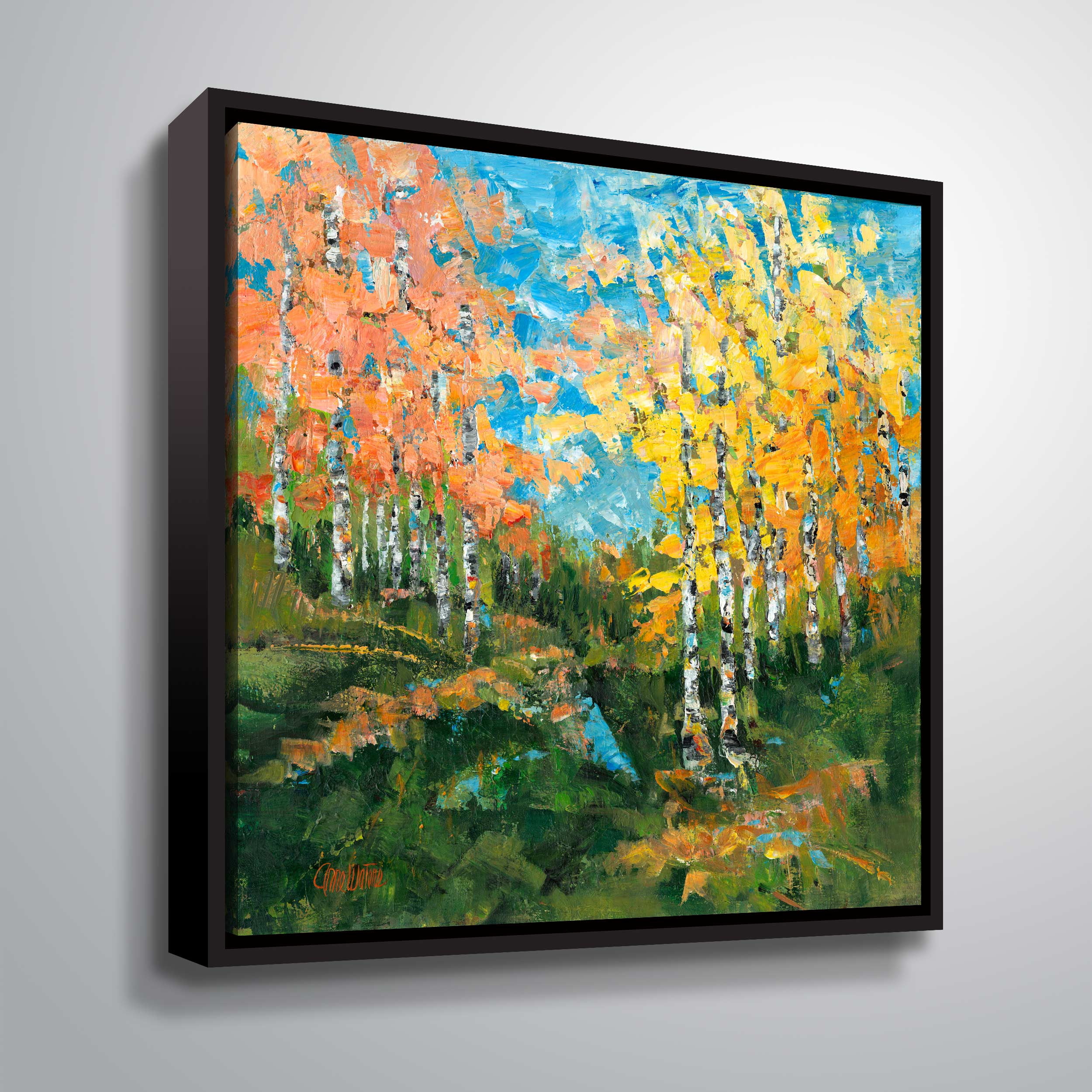 ArtWallChanging Seasons, Gallery Wrapped Floater-framed Canvas by Anne Waters