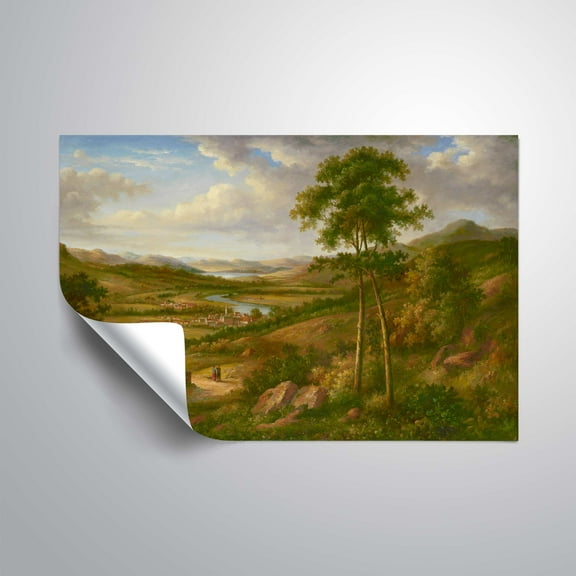 ArtWallVillage View, Removable Wall Art Mural by David Rollins