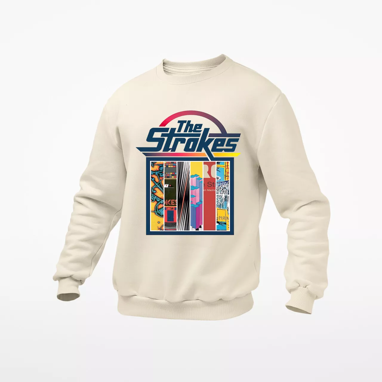 ArtWear1WM161 Warm sweatshirt for men The Strokes Rock Band Album Tour Merch, Vintage Graphic