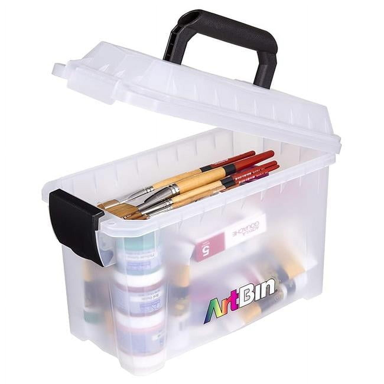 Clear Plastic Mini Sidekick Craft Storage Box with Handle