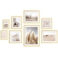 thumbnail image 1 of ArtbyHannah Neutral Gallery Wall Picture Frame Set of 8, Beach Landscape Wall Art Decor For Living Room. Multi Size 11x14, 10x10, 8x8, 12x9.5, 8x10, 5x7, 1 of 10