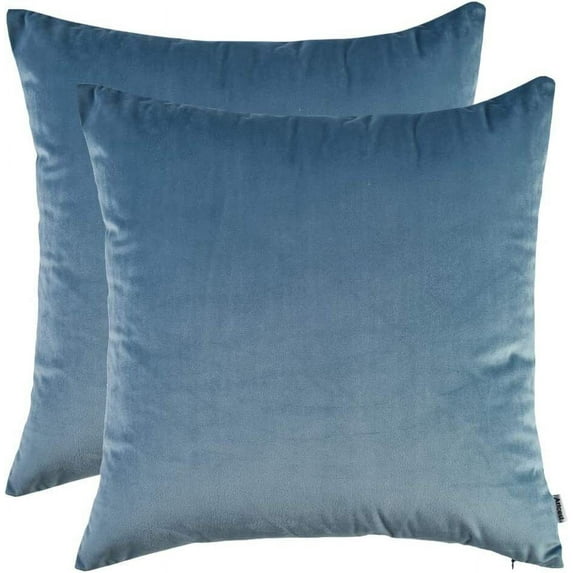 Artcest Set of 2, Cozy Solid Velvet Throw Pillow Case, Decorative Couch Cushion