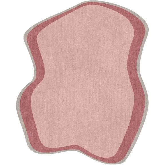 Artcore Handmade Irregular Shape Wool Rug – Unique Organic Accent Piece – Made in India | Soft & Durable Modern Area Carpet for Living Room, Bedroom & Home Décor
