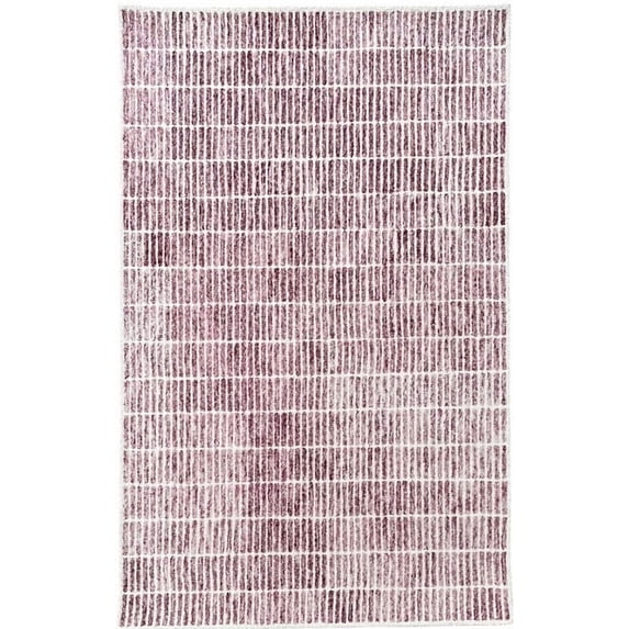 Artcore Geometric Tufted Modern Area Rug, Hand-Tufted Wool Rug, 5 x 8